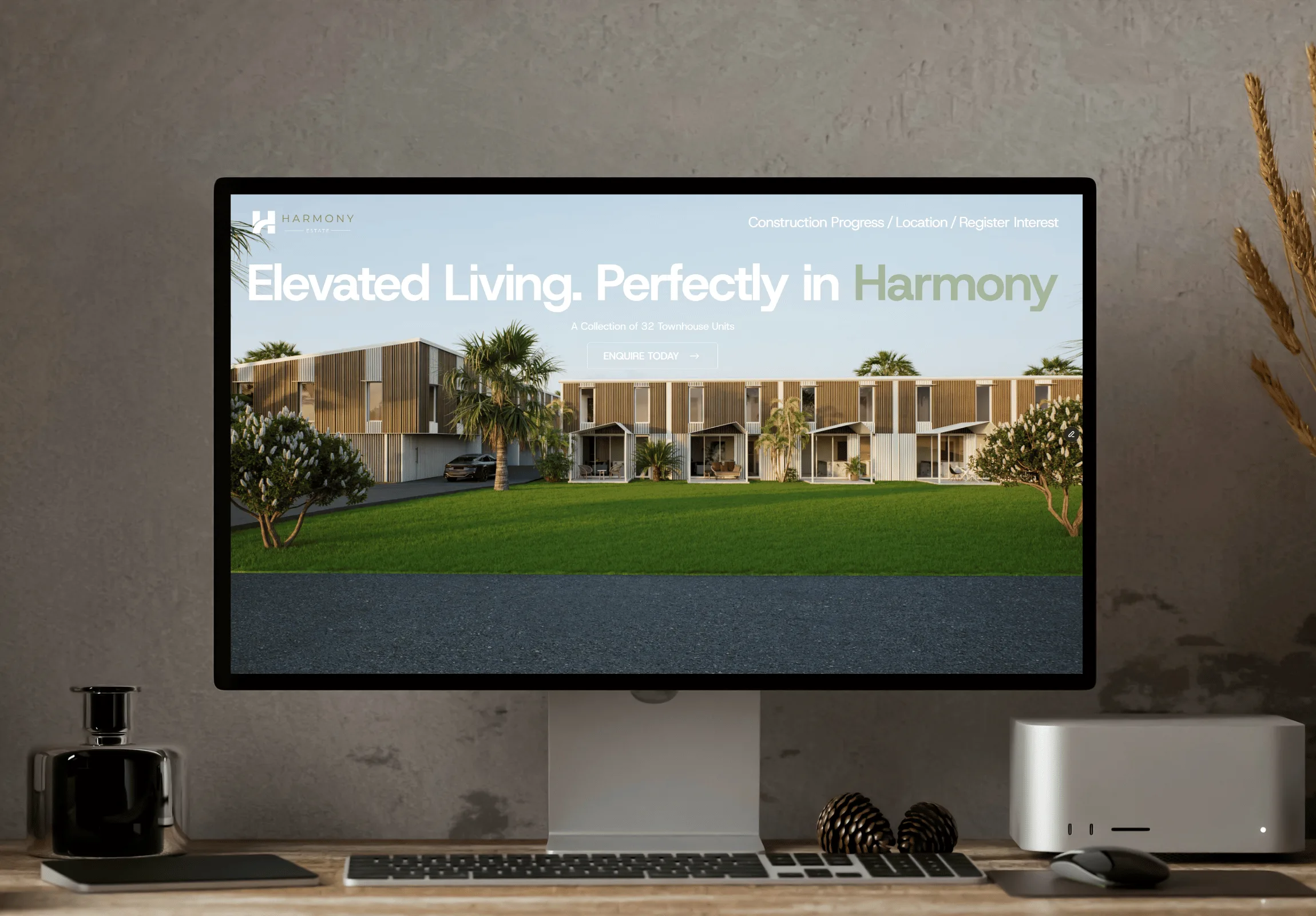 Harmony Estate website preview
