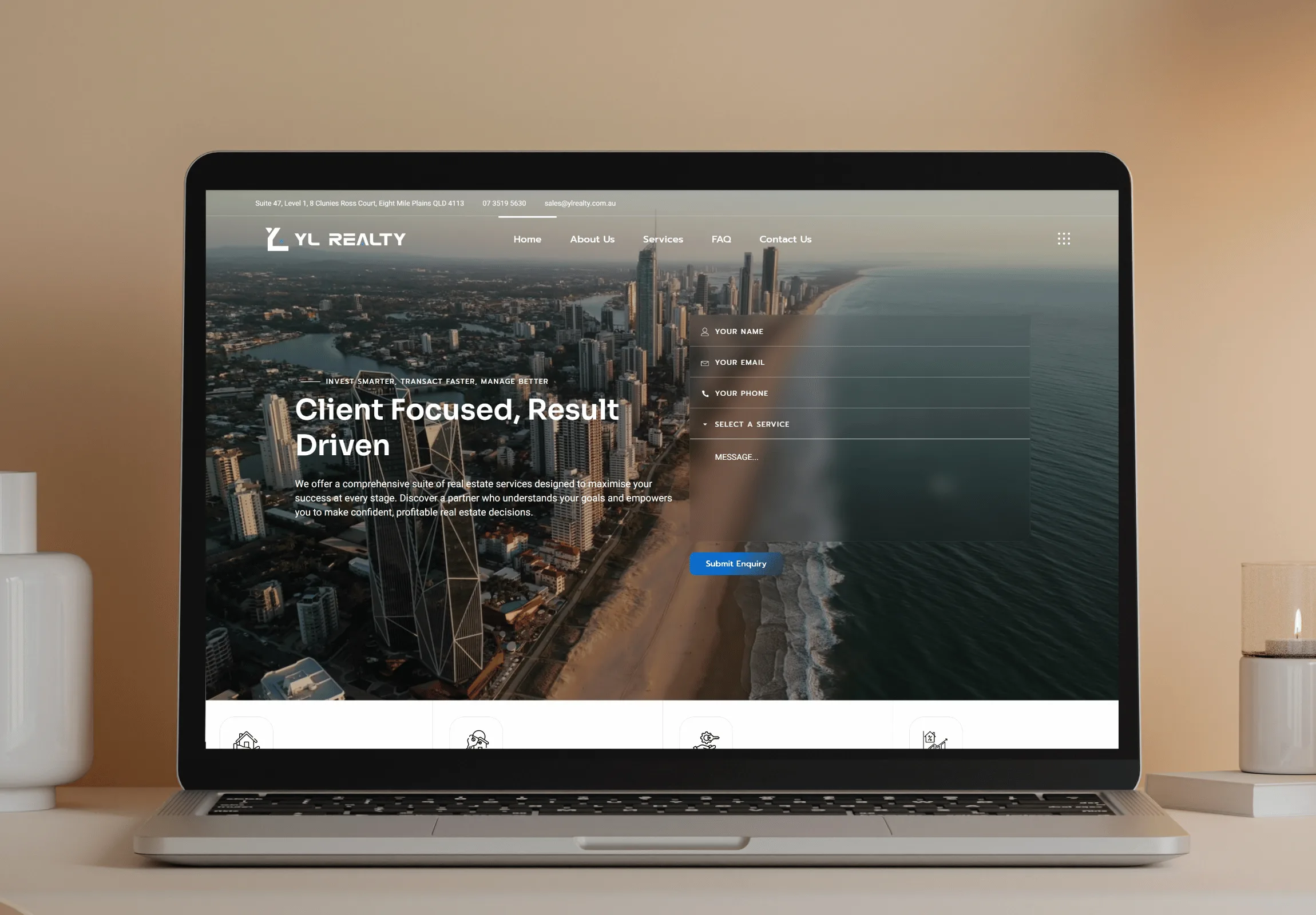 YL Realty website preview